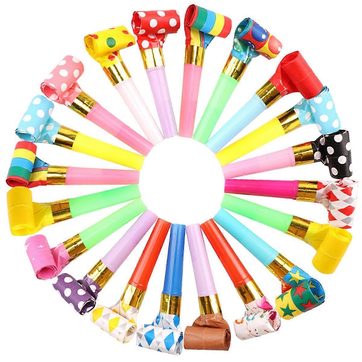 Party Blowers 20 Pack Random Colours