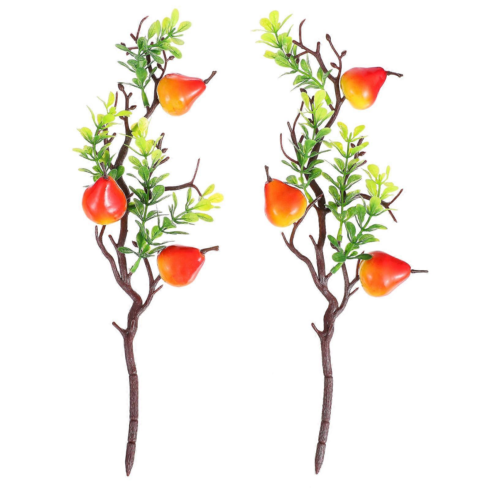 Here's a refined and engaging product description based on the details you provided:
**2PCS Artificial Pear Branches – Lifelike Decor for