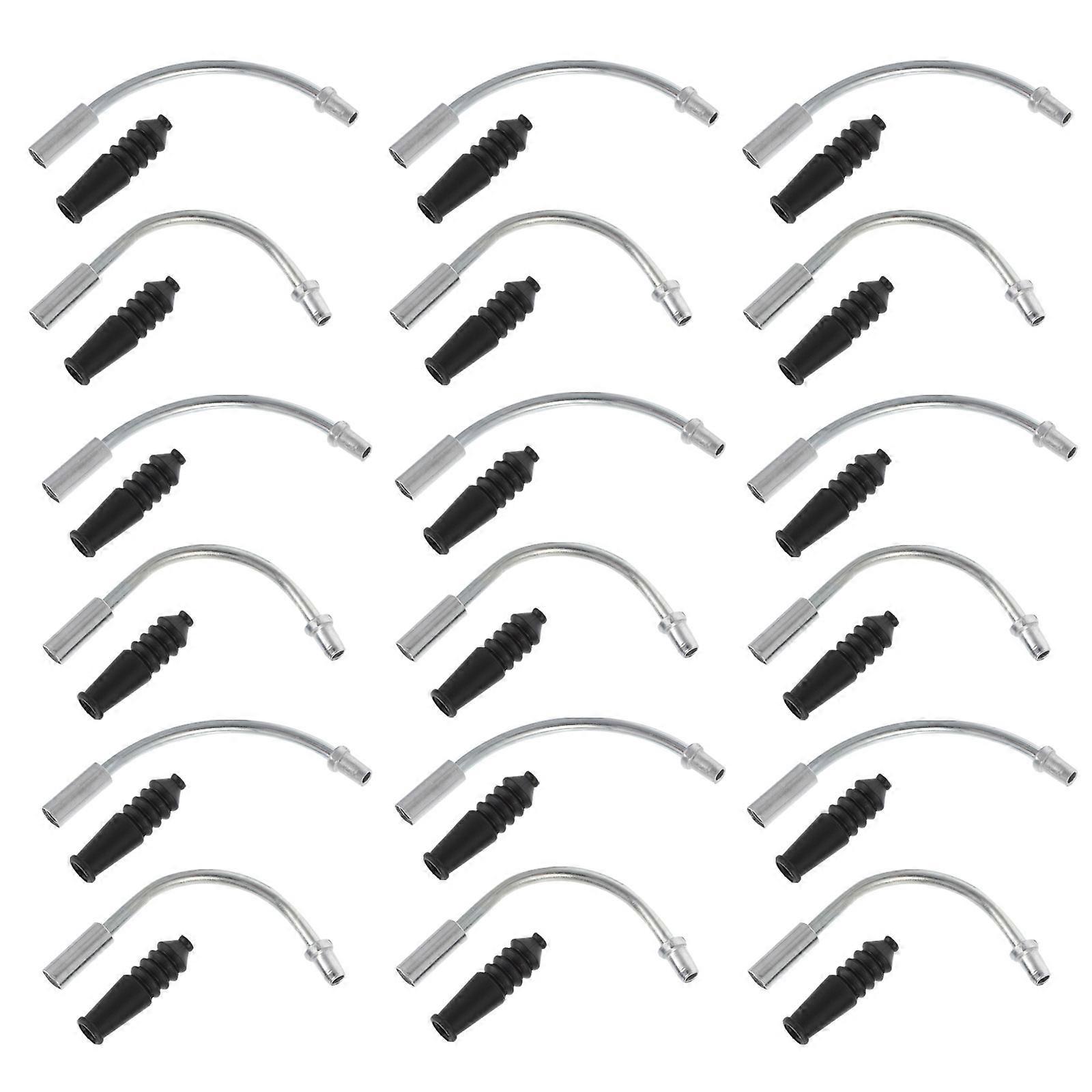 Bike Brake Cables Replacement Brake Noodle and Boot Set V Bike Brake Noodle Cable Assorted Color Brake Sensitivity 15Sets