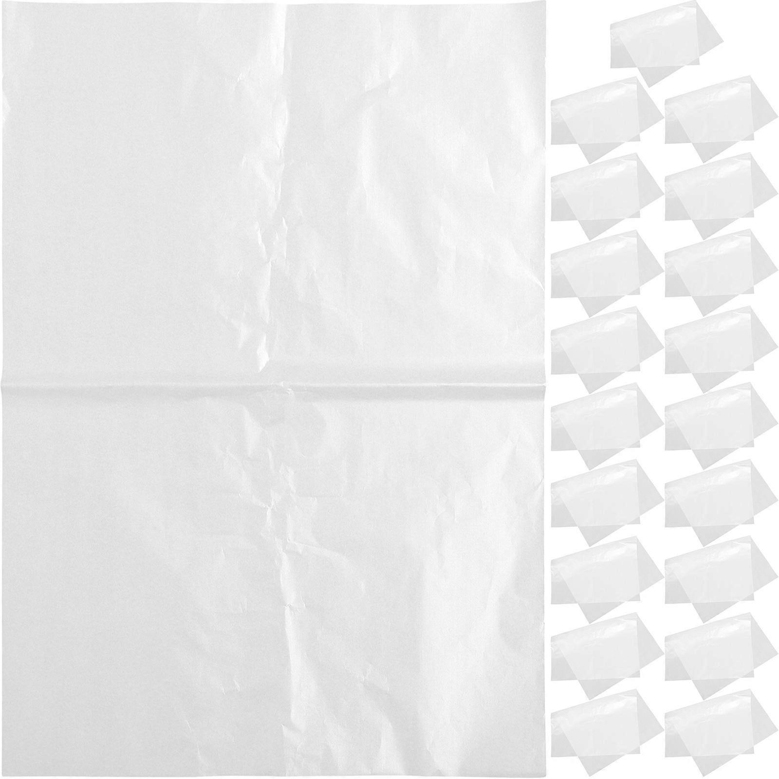 Wrapping Tissue Pearl White Rectangular Waterproof present Wrapping 70.00X50.00X0.10CM Thickened Design 20Sheets