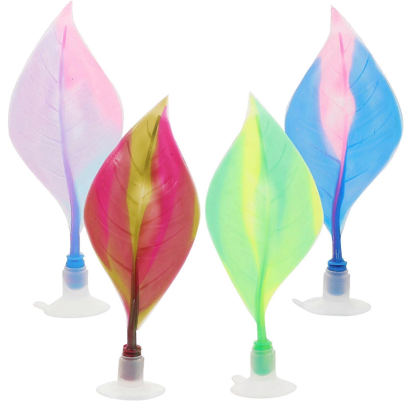 Fish Rest Leaf Betta Fish Hammock Tank Dekoráció 4db kék könnyű