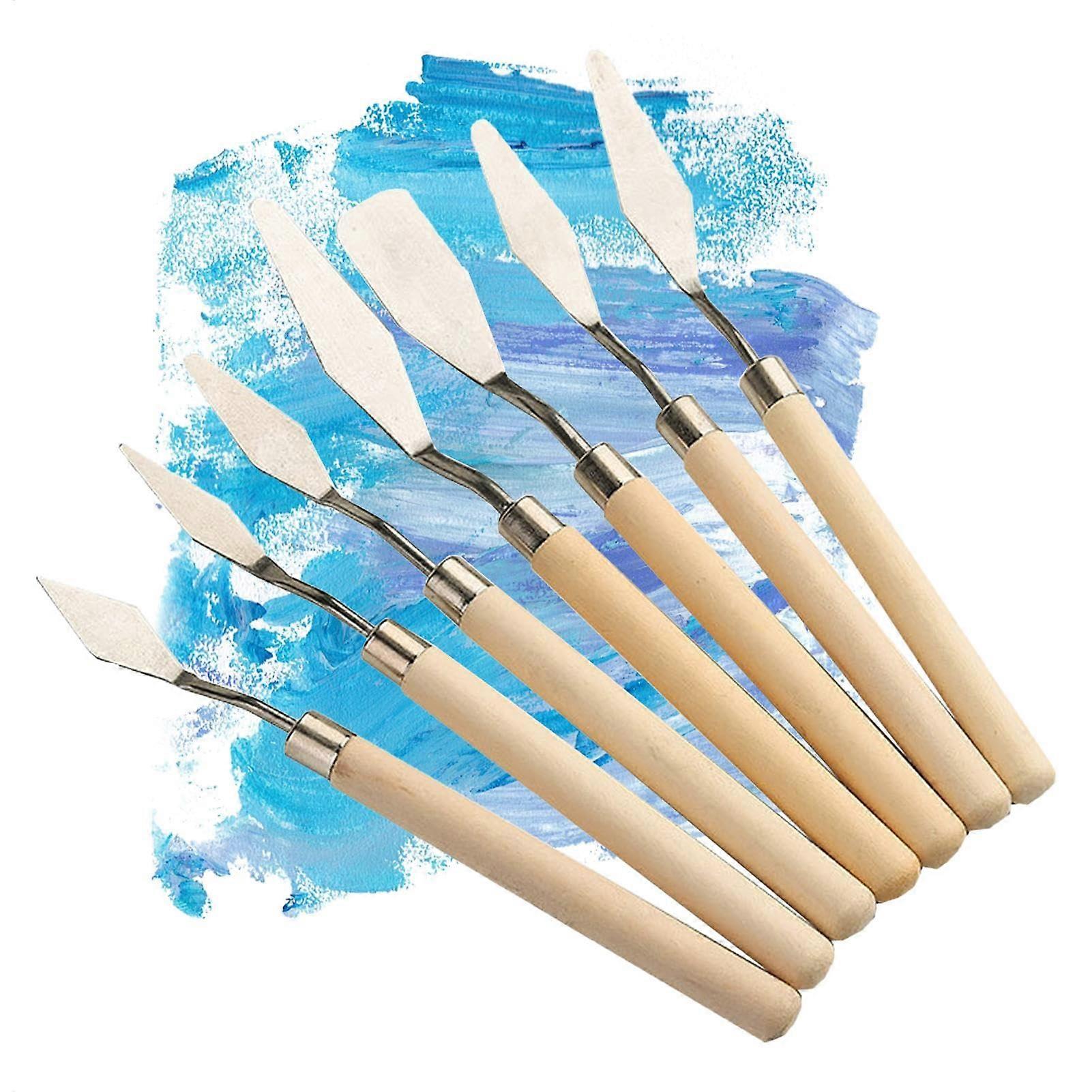 Malschaber tool for painting spatula set 7 pieces color scraper painting tools