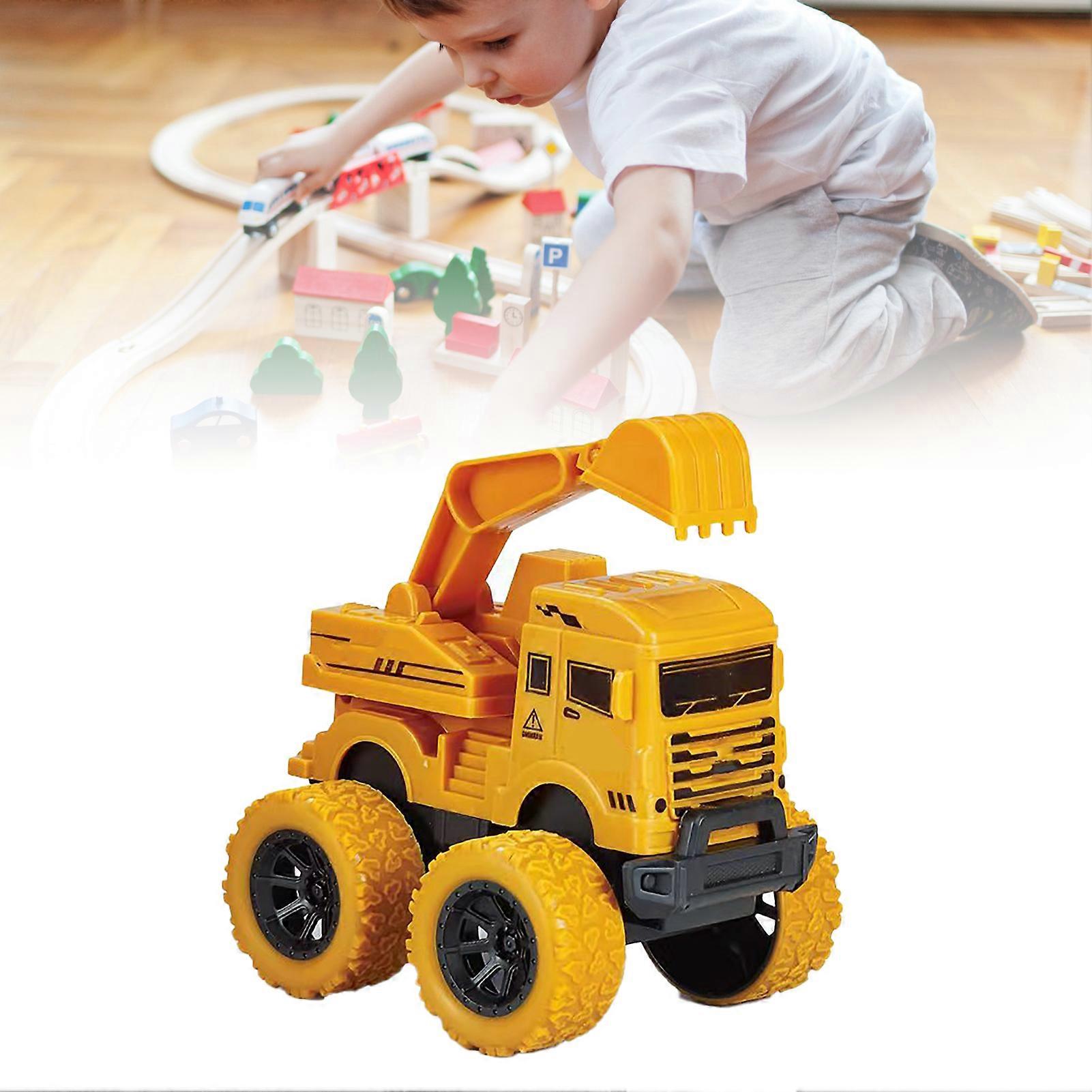 4 Wheel Inertia Excavator Stimulating Creativity Safety Engineering Inertia Excavator Toy 