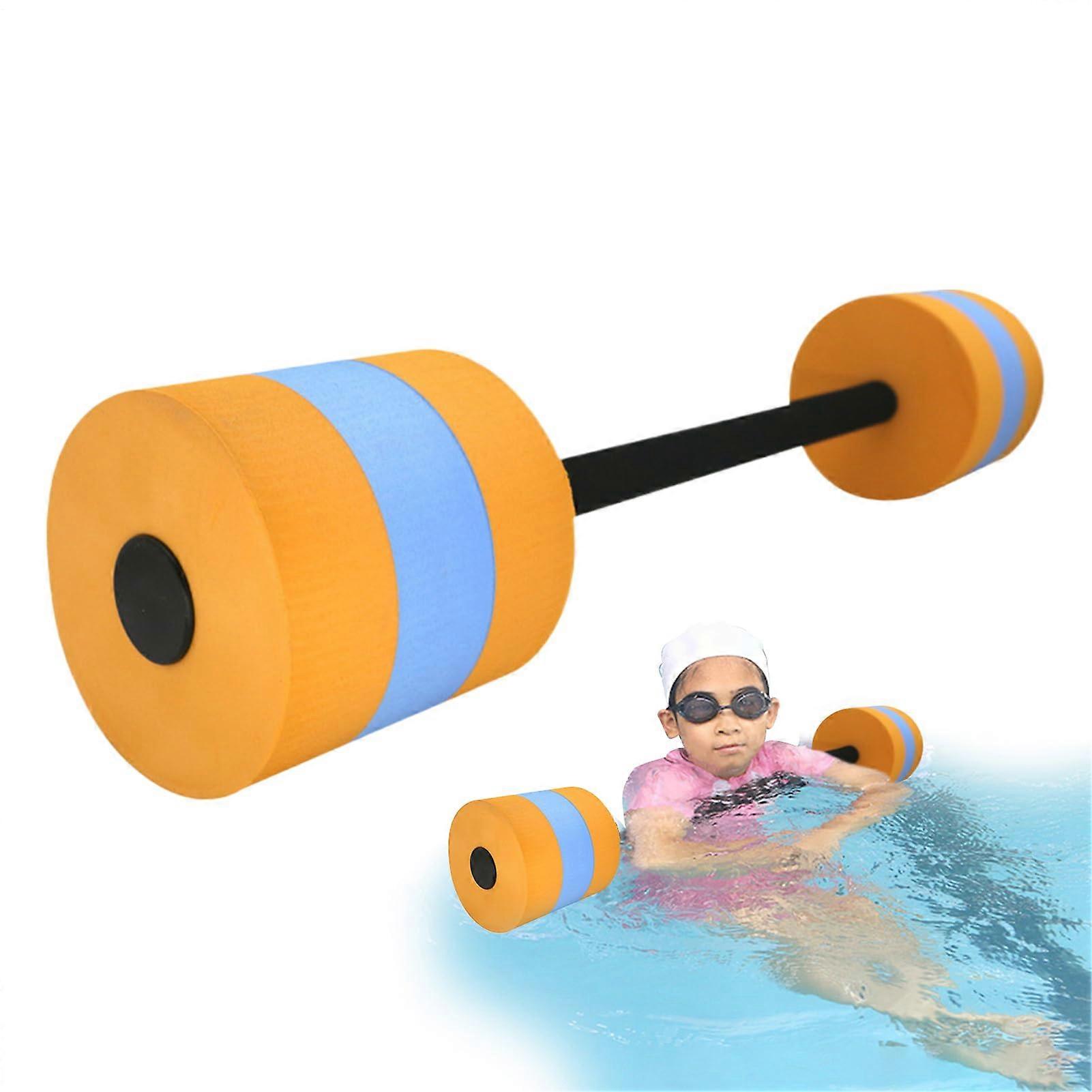 Water Dumbbells for Pool Exercise and Aquatic Fitness – Lightweight Orange Training Weights for Yoga and Rehabilitation