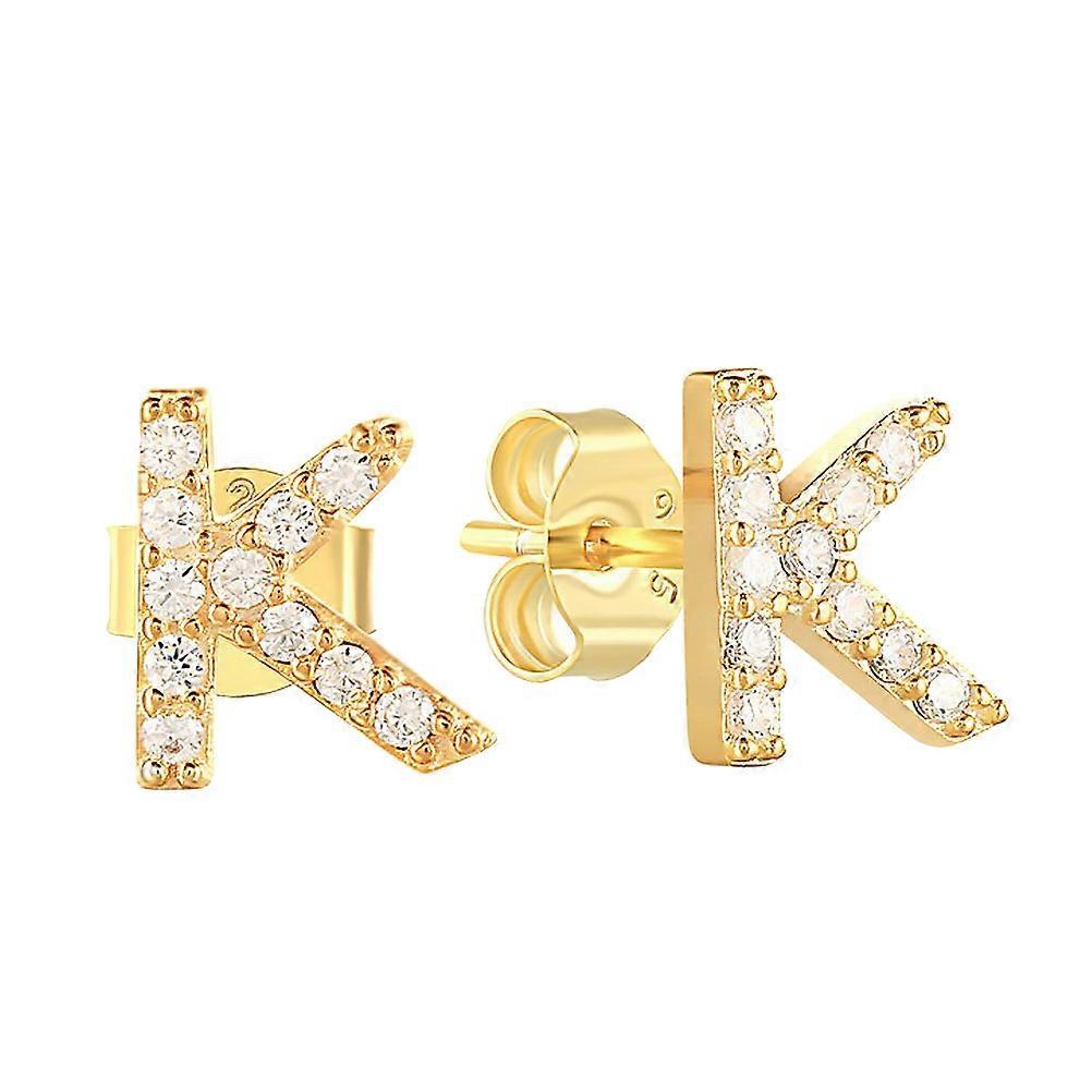 Boucles d’oreilles lettre strass pour femmes Bijoux de mode géométriques chics créatifs pour un usage quotidien avec un design confortable unique