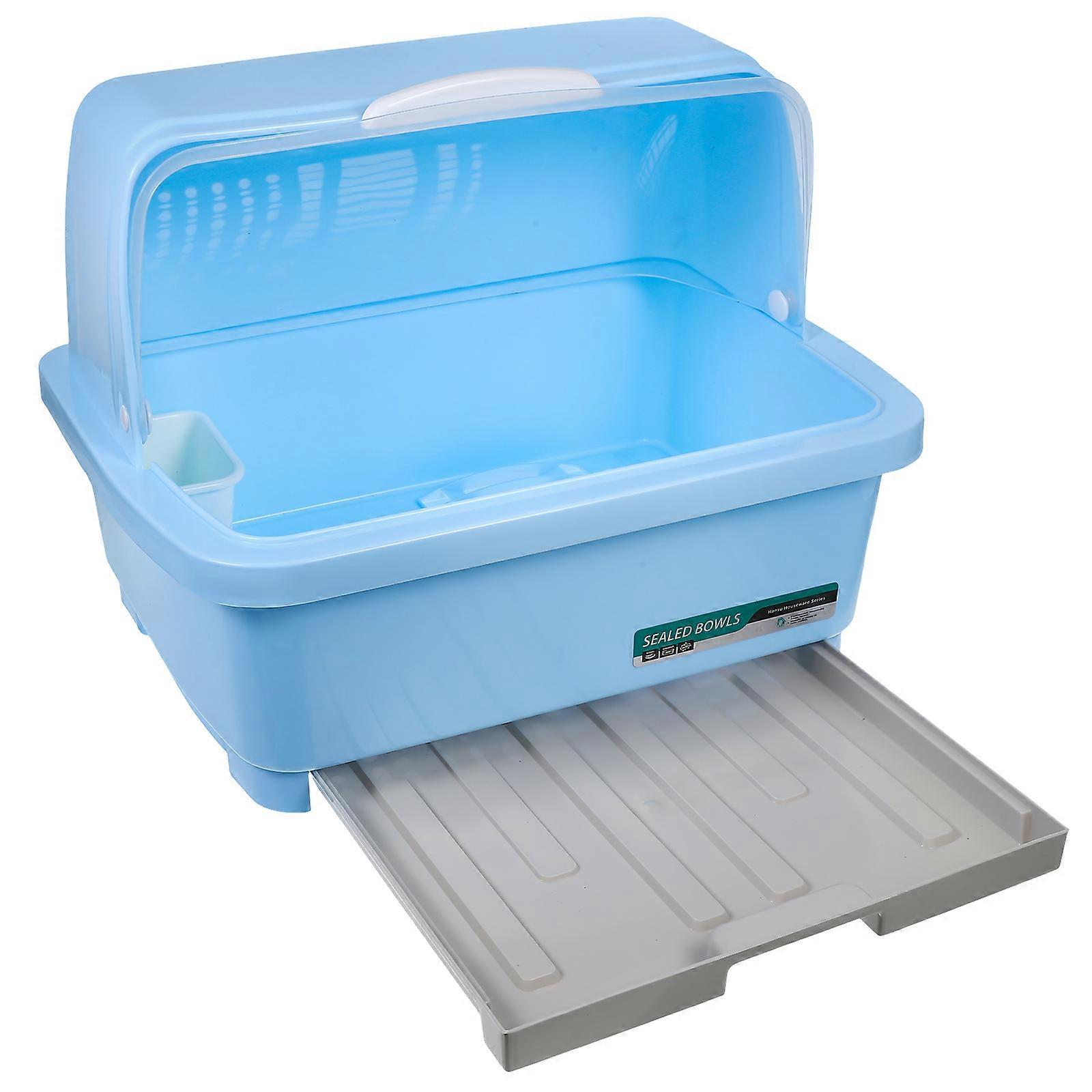 Multifunctional Kitchen Dish Drying Rack Rectangular 16.5×12.6×12.2in 1Set