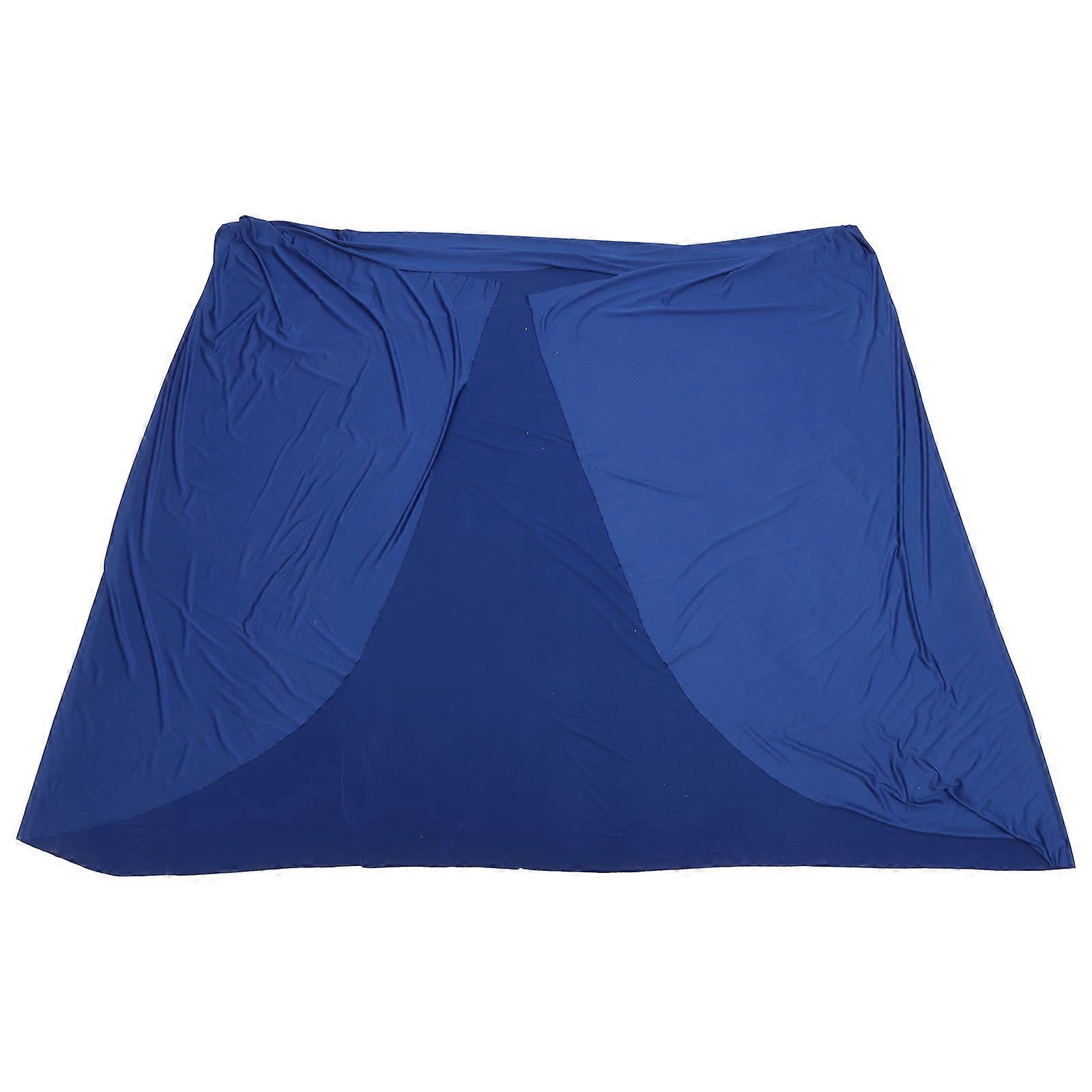 Fitted Tablecloth Stretchy Table Cover Rectangular Party Dust-proof Blue 183X76CM 1Pack