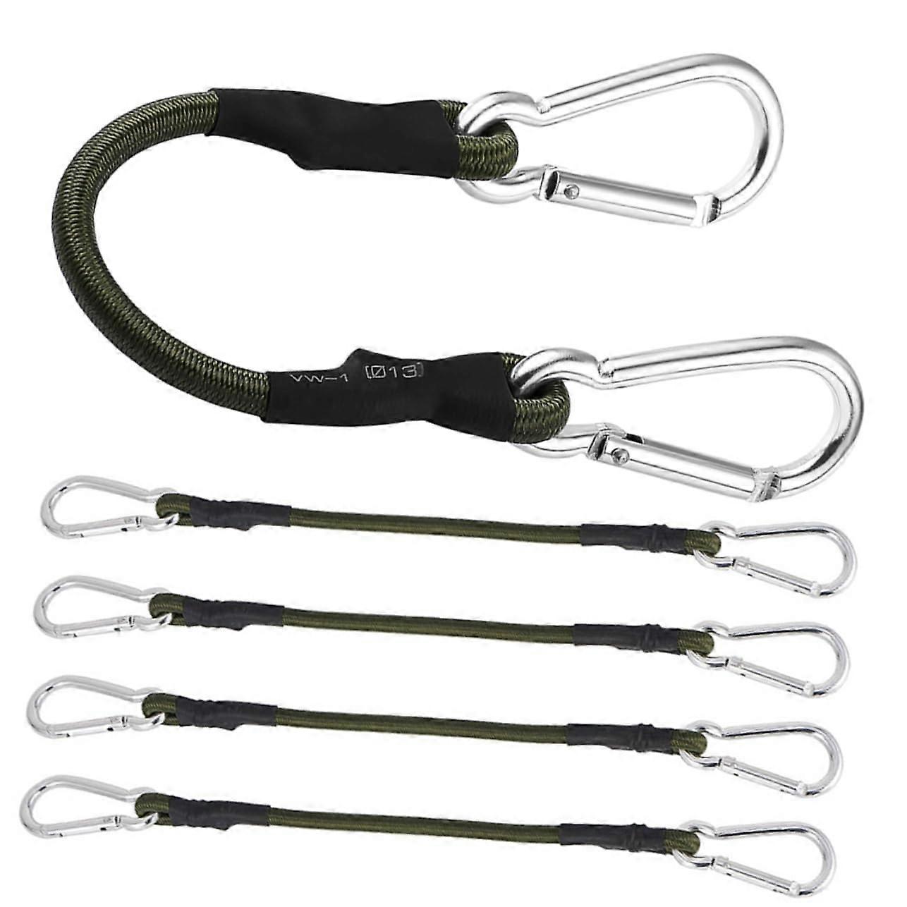 5pcs Bungee cords with hooks highperformance elastic ropes tent tiedown straps for camping luggage