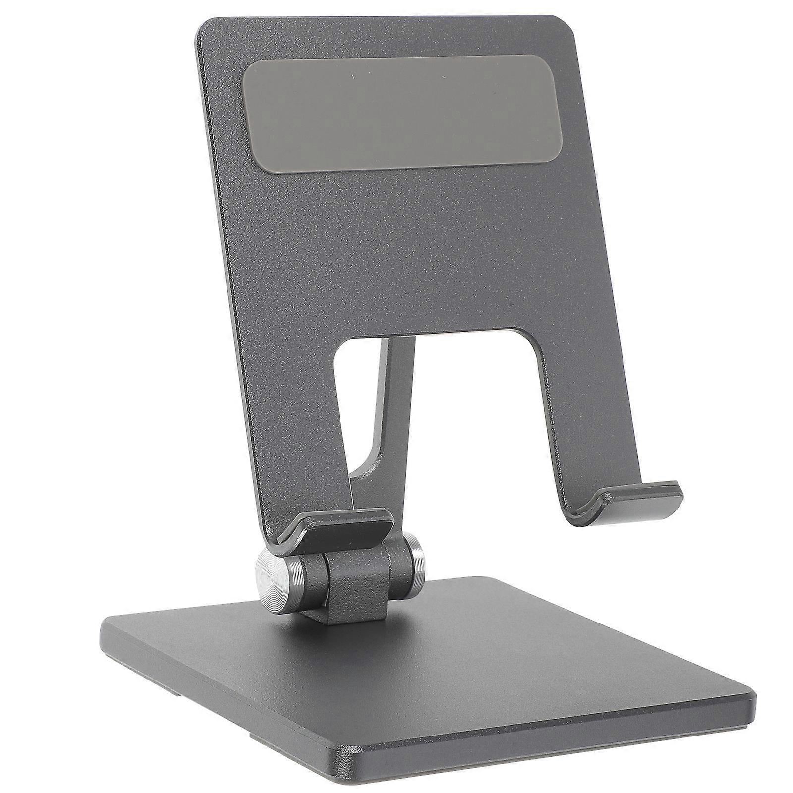 Tablet Bracket Adjustable Aluminium Alloy Stand for Desk Dark Grey 15X9X9CM 1Pack