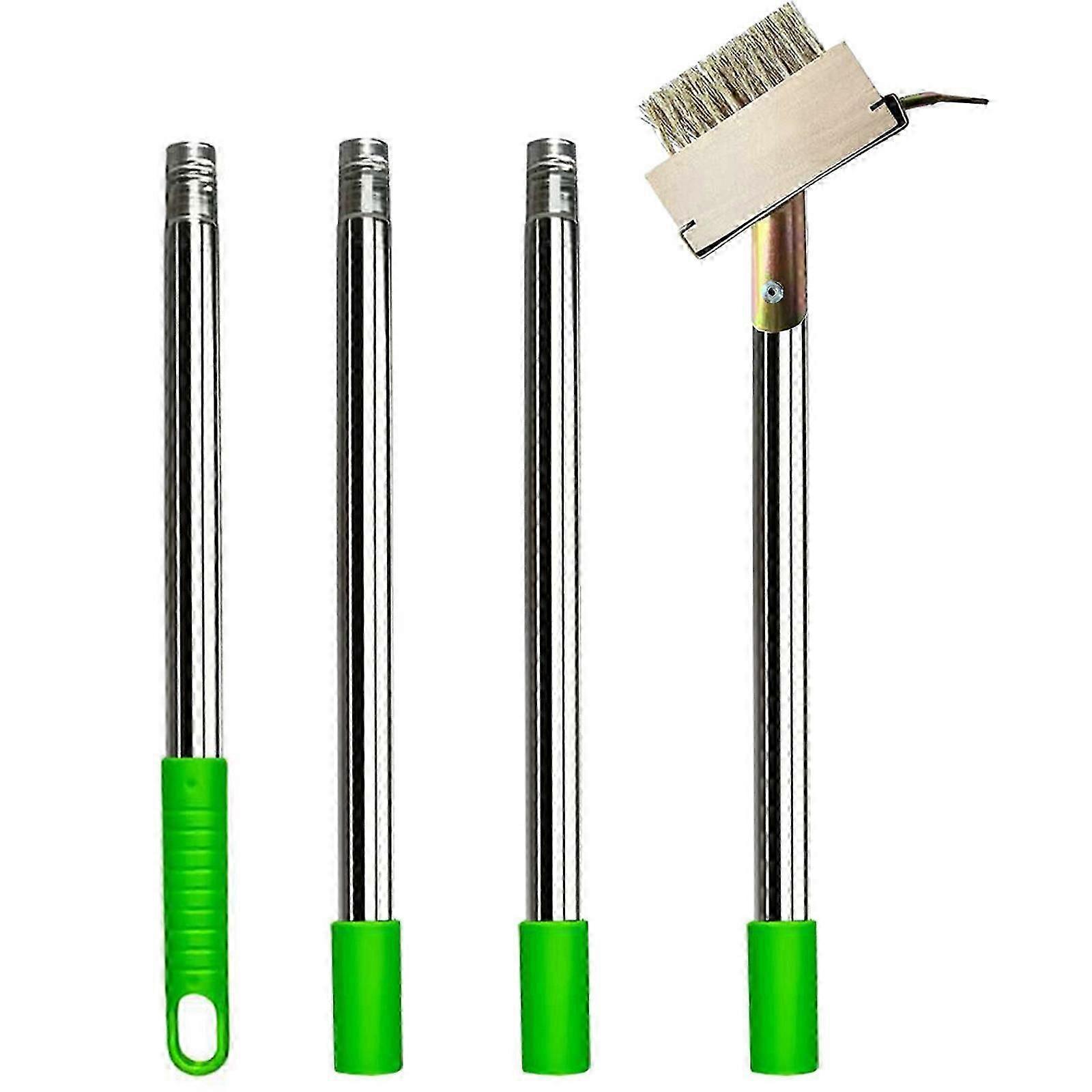2025 Latest Model Outdoor Weeds Grout Brush Set with Telescopic Handle and