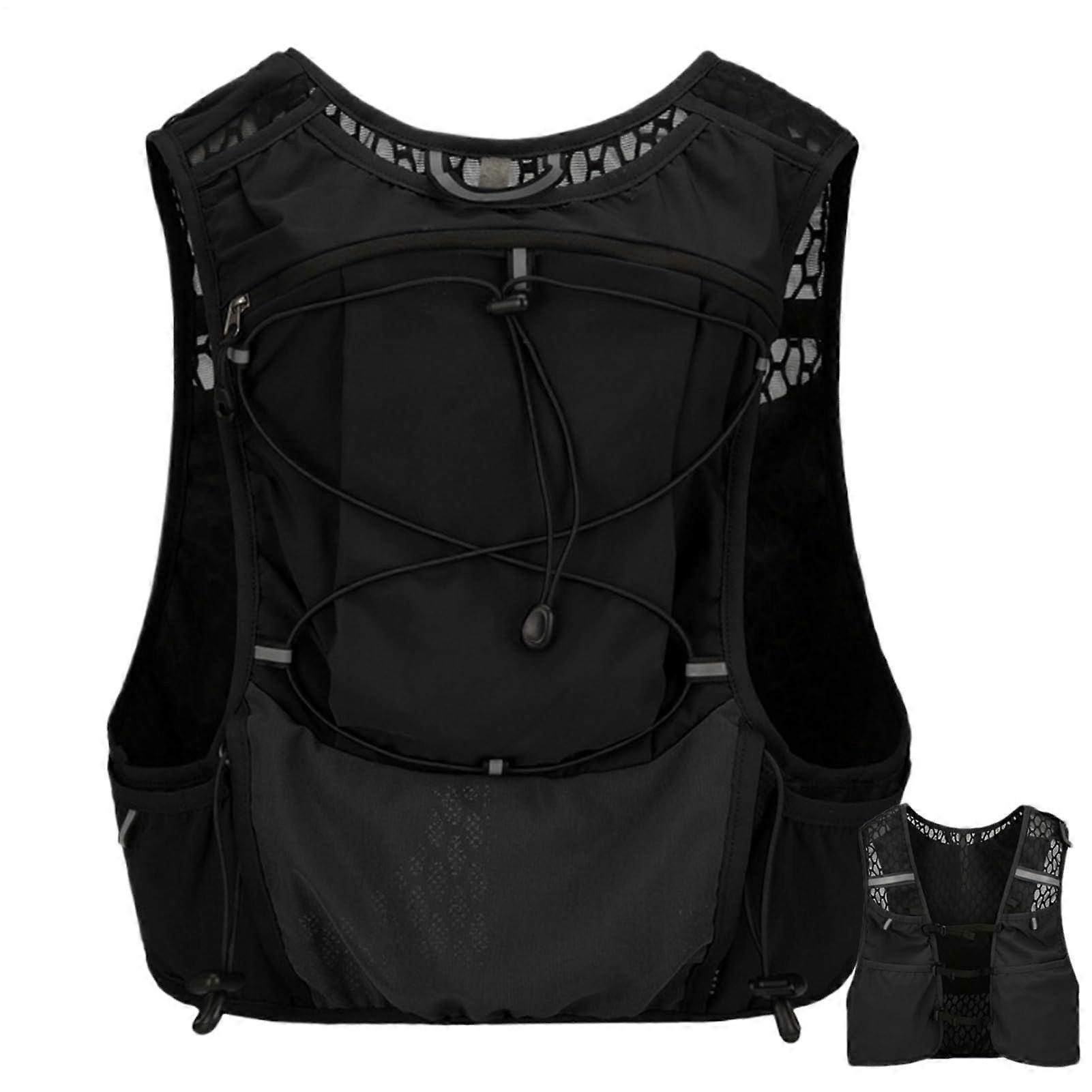Lightweight and Breathable Hydration Vest with Adjustable Straps, Race Backpack, Compact Hydration Bladder