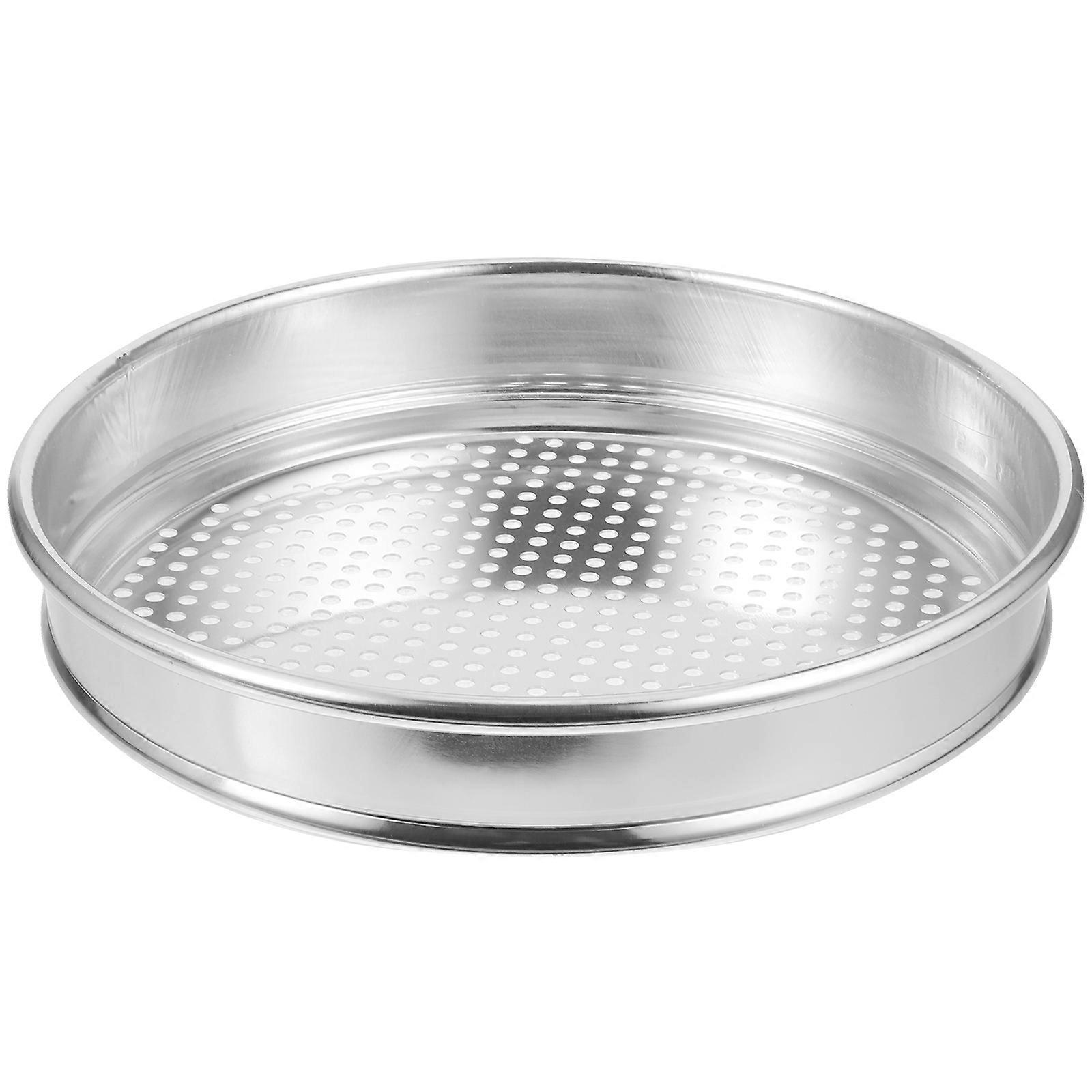 Stainless Steel Fine Mesh Grain Sieve Kitchen Tool for Straining, Sampling, and Screening – Versatile Metal Sifter for Cooking and Laboratory Use