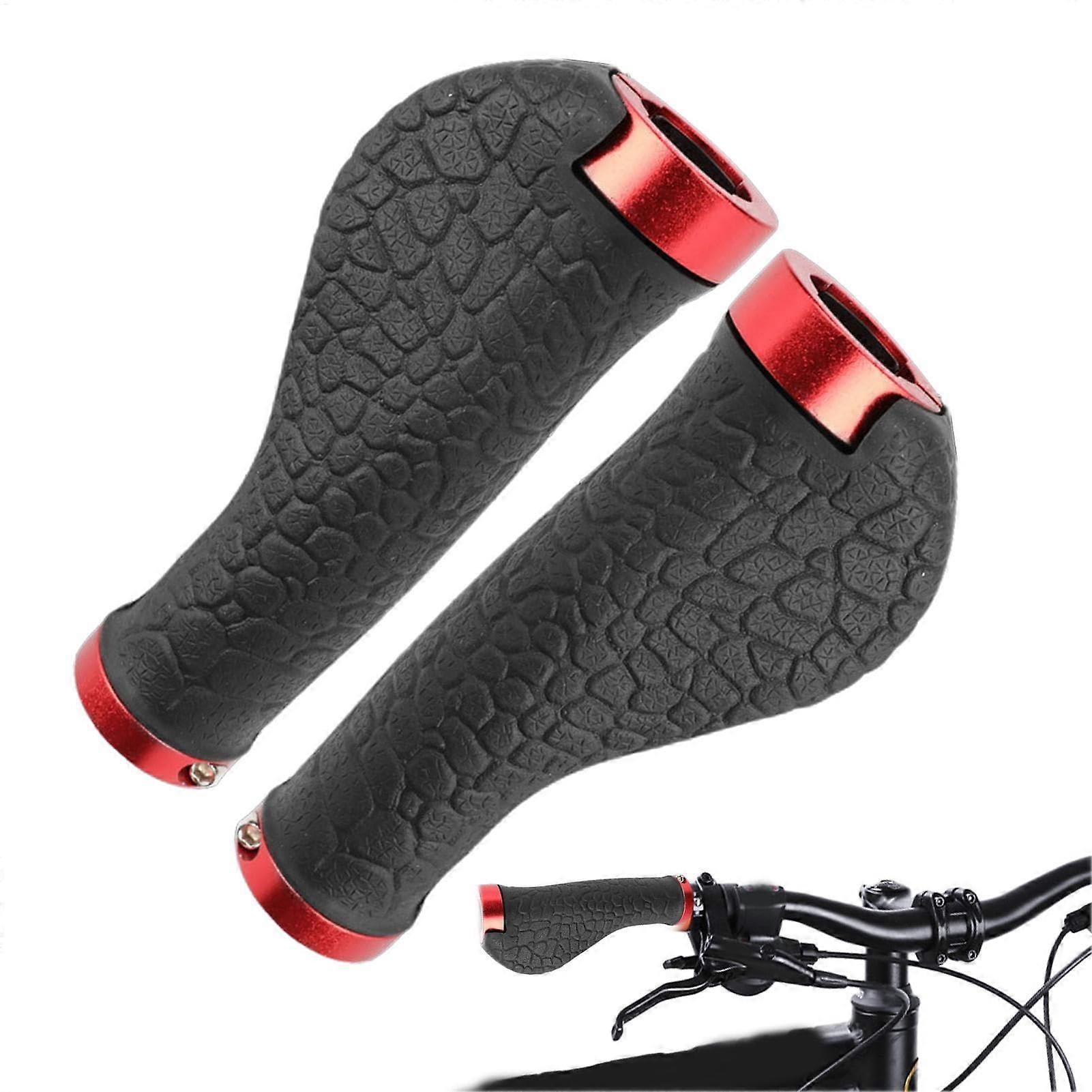 Replacement Bicycle Handlebar Grips For Single-Lock Handlebars, Ergonomic Non-Slip, Fits Scooters