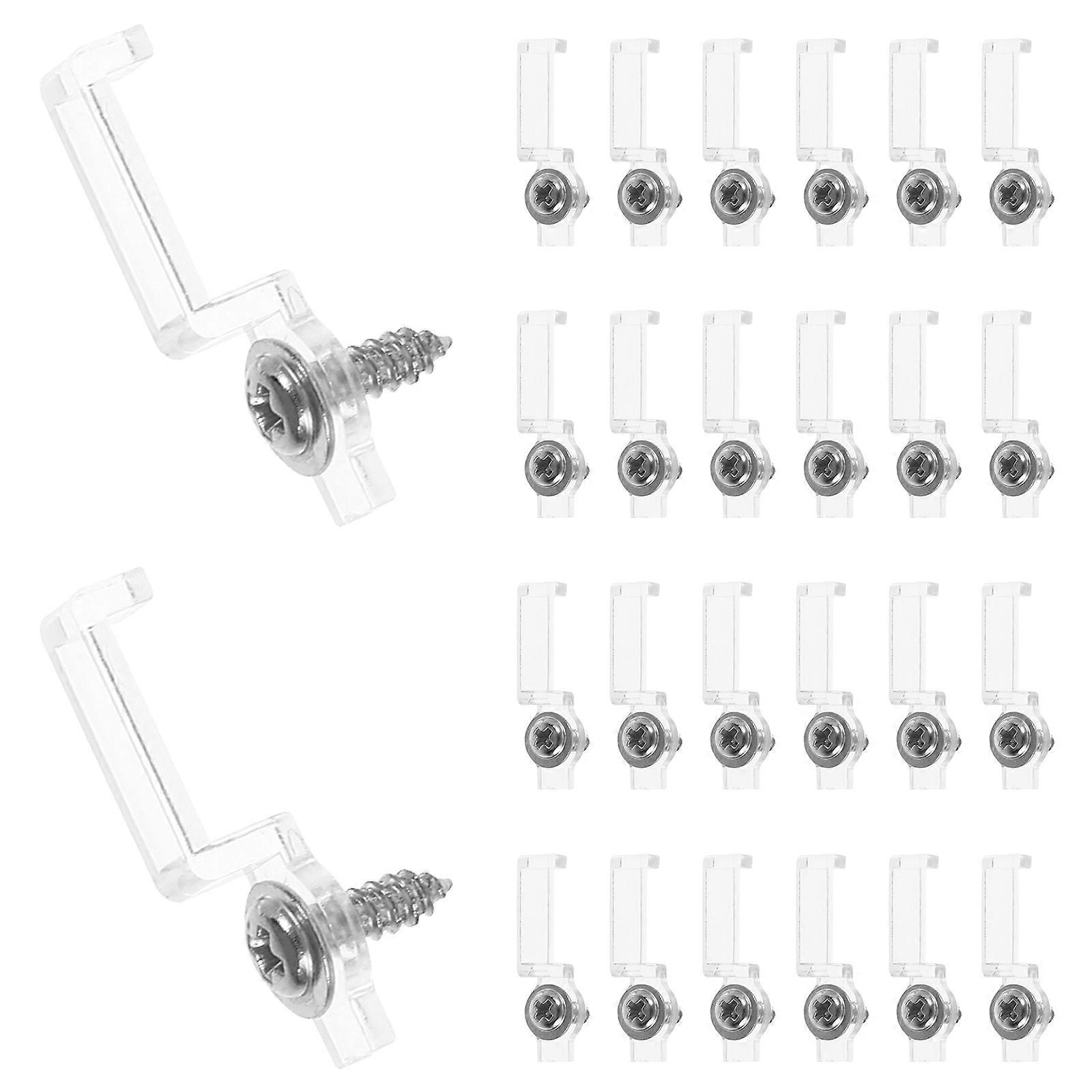 Led Light Strip Holder Clips Rectangular Plastic Mounting Lighting Accessory 100Pcs