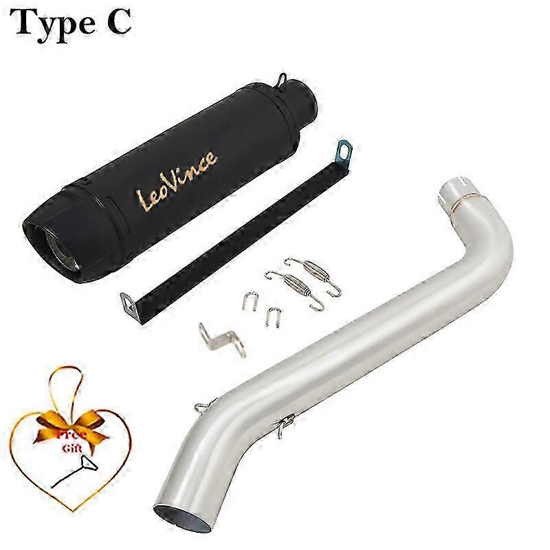 Modified Mid Link Pipe Exhaust System for VOGE DS525X DS 525X 2023 2024, Carbon Fiber Silencer DB Killer