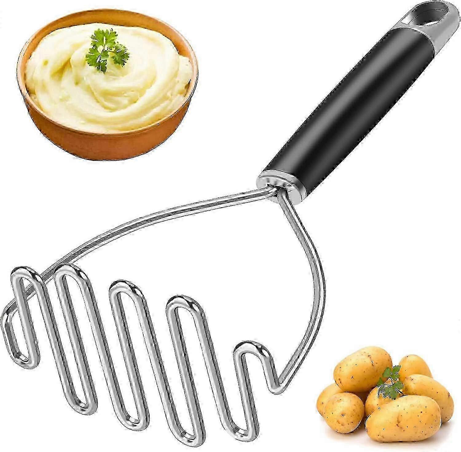 Heavy Duty Potato Masher, Premium Kitchen Tool for Making Mashed Potatoes