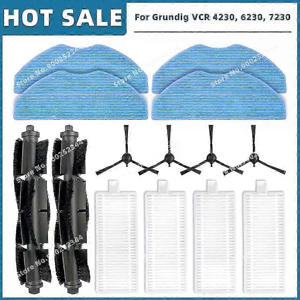 Replacement Parts Accessories Main Side Brush Hepa Filter Mop Cloth for Compatible VCR Models