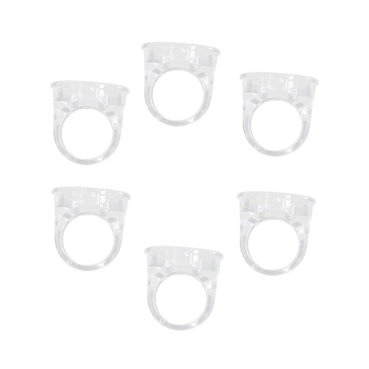 Pack of 6 pigment ring cups, eyelash extension cups, pigment ink cups