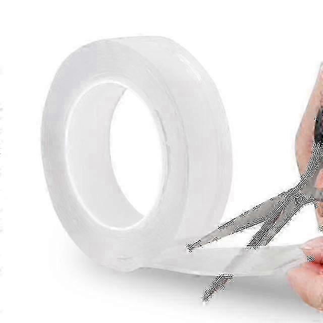 Reusable Double-sided Traceless Adhesive Tape 1pcs - Transparent
