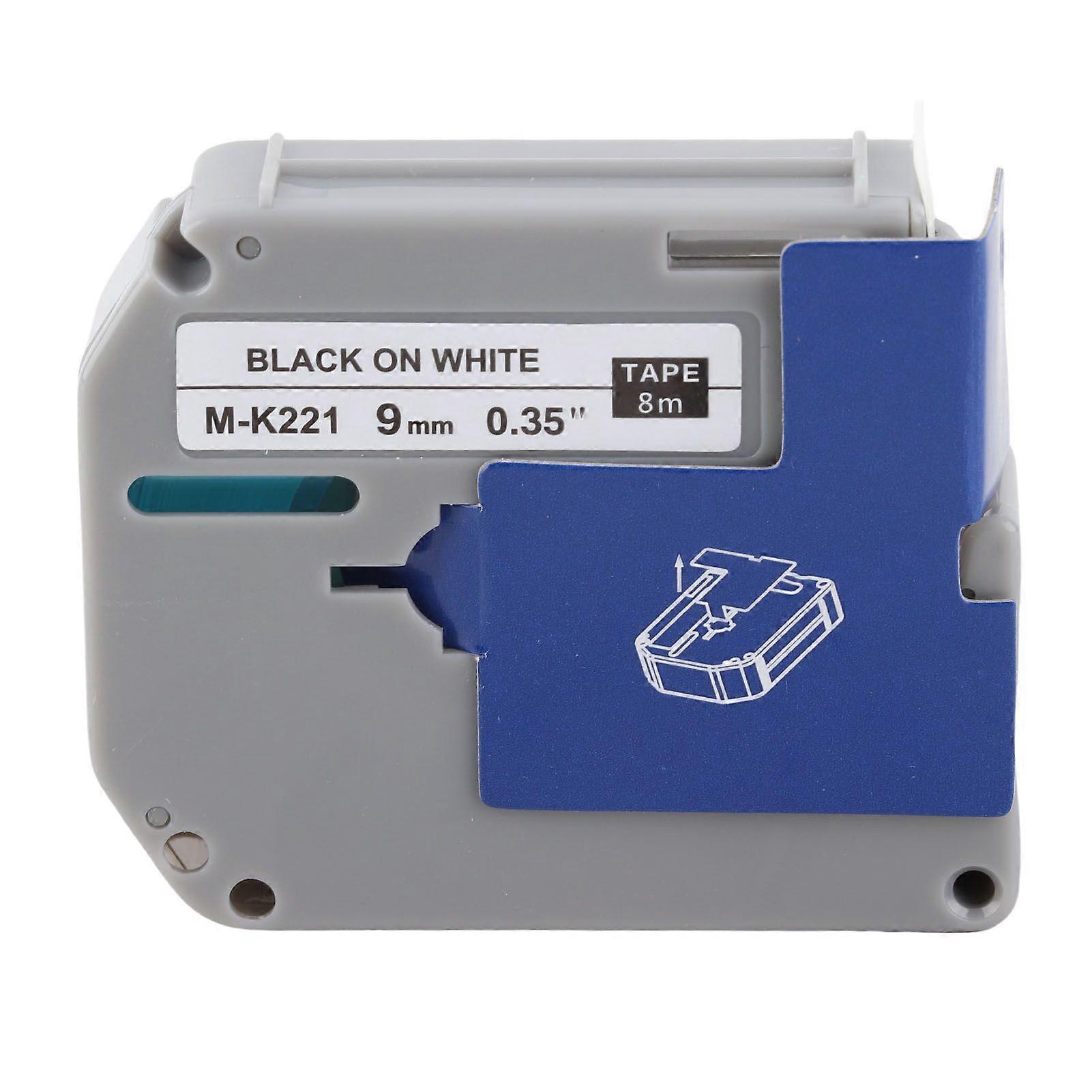 2025 Latest Model  Label Tape Replacement Black On White 23ft Length Clear