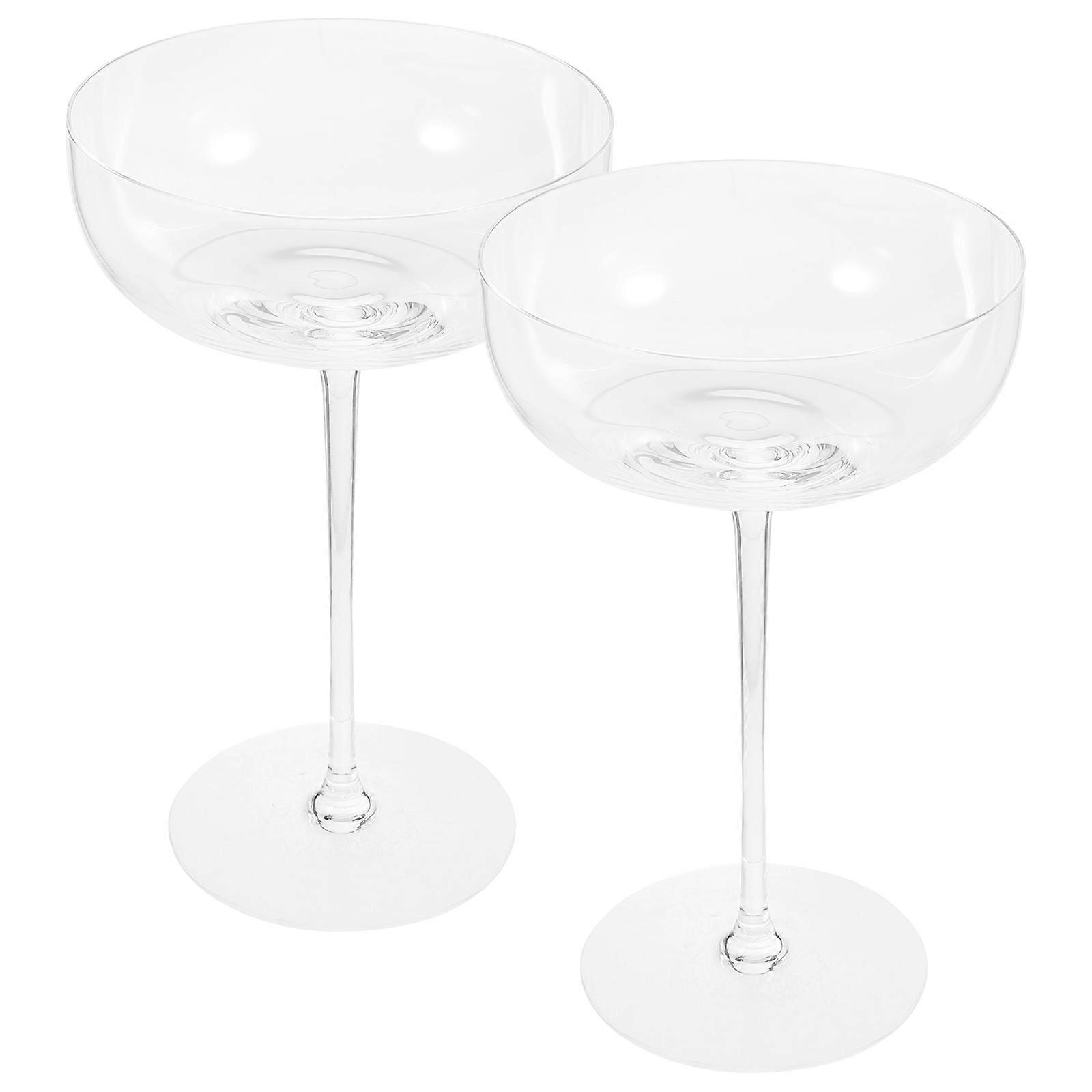 Balloon Goblet Wine Glasses 2pcs Set Crystal Glass Red Wine Goblets Elegant Unique Design Easy to Clean for Home Entertaining All Occasions