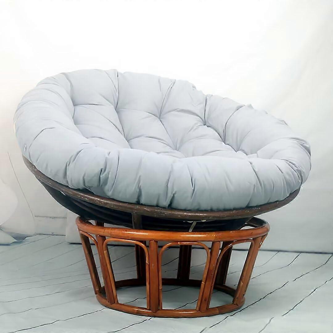 Outdoor chair cushion, gray egg nest seat cushion for swivel chairs, 100 x 100 cm