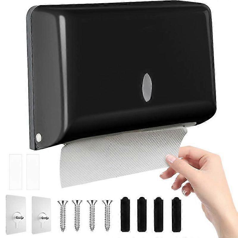 Paper Towel Dispenser Table Dispenser No Drilling Paper Towel Holder Black Paper Towel Dispenser Folded Towel Dispenser Table Toilet Paper Dispenser F