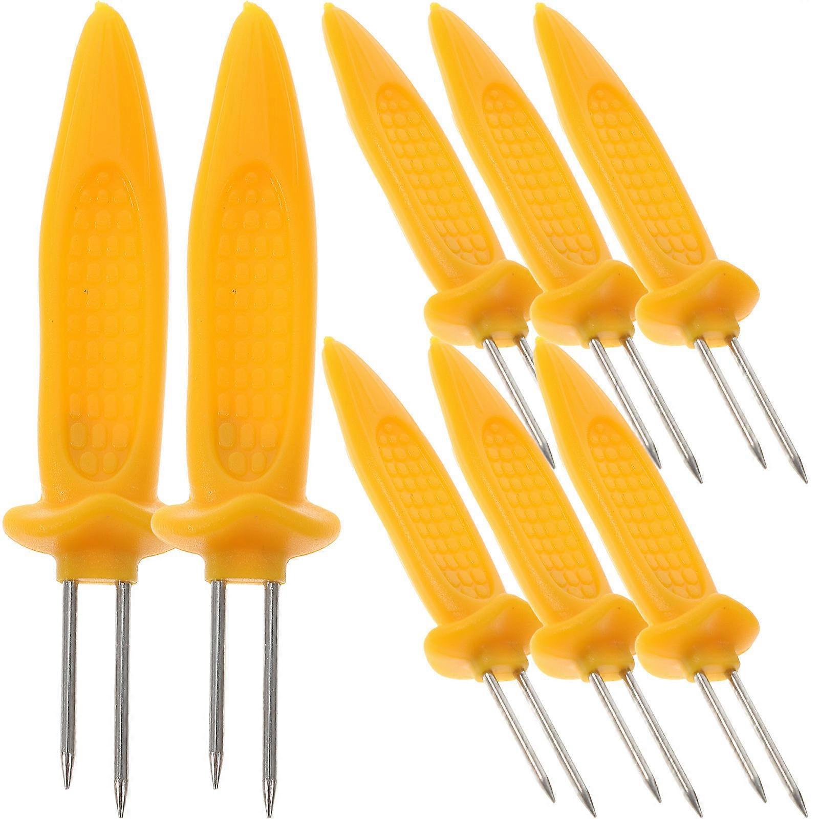Corn Forks Stainless Steel Forking Fruits and Meat For Barbecues 12Pcs