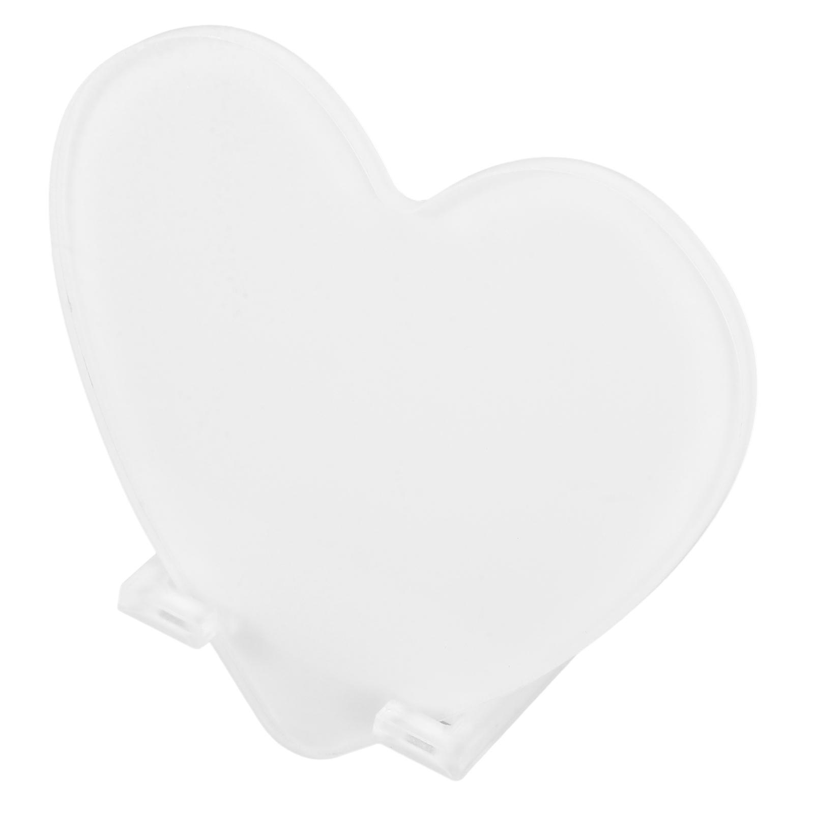 Acrylic Heat Transfer Printing Heart Shaped Photo Frame Modern Design Tabletop Display For Party Supplies 1Pcs