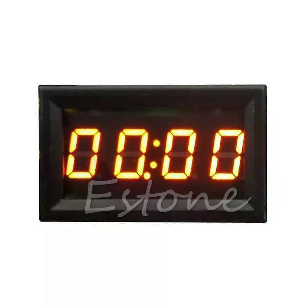 1PC Compact 12V/24V LED Display Digital Clock 12V/24V Dashboard Clock for Car Truck Vehicle Dashboard Clock