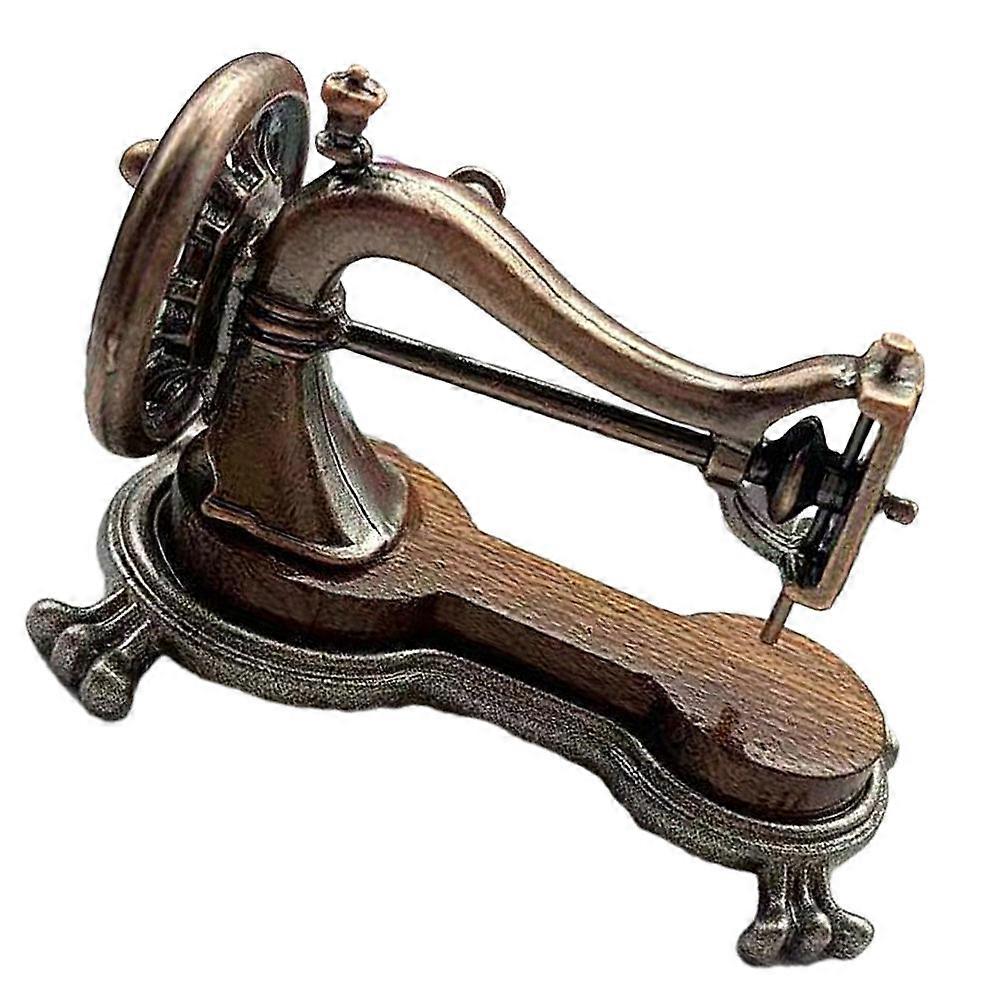 Small Sewing Machine Model Vintage Style Accessory For Doll House Furniture Detailed Design 4.15X3.30X1.50CM 1Pack