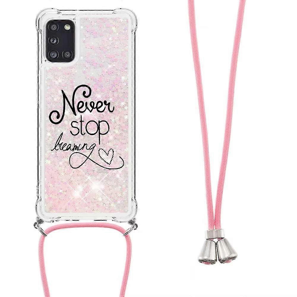 Mobile Phone Chain Case for Xiaomi Redmi Note 13 Pro+ 5G, Glitter Diamond Ultra Thin Liquid Soft Necklace Case with Strap