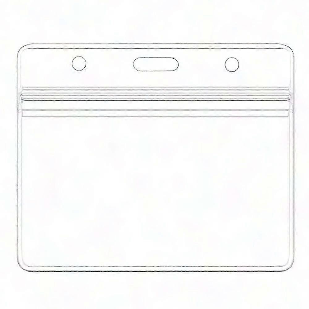 Sealable Waterproof Plastic Horizontal Badge Holders