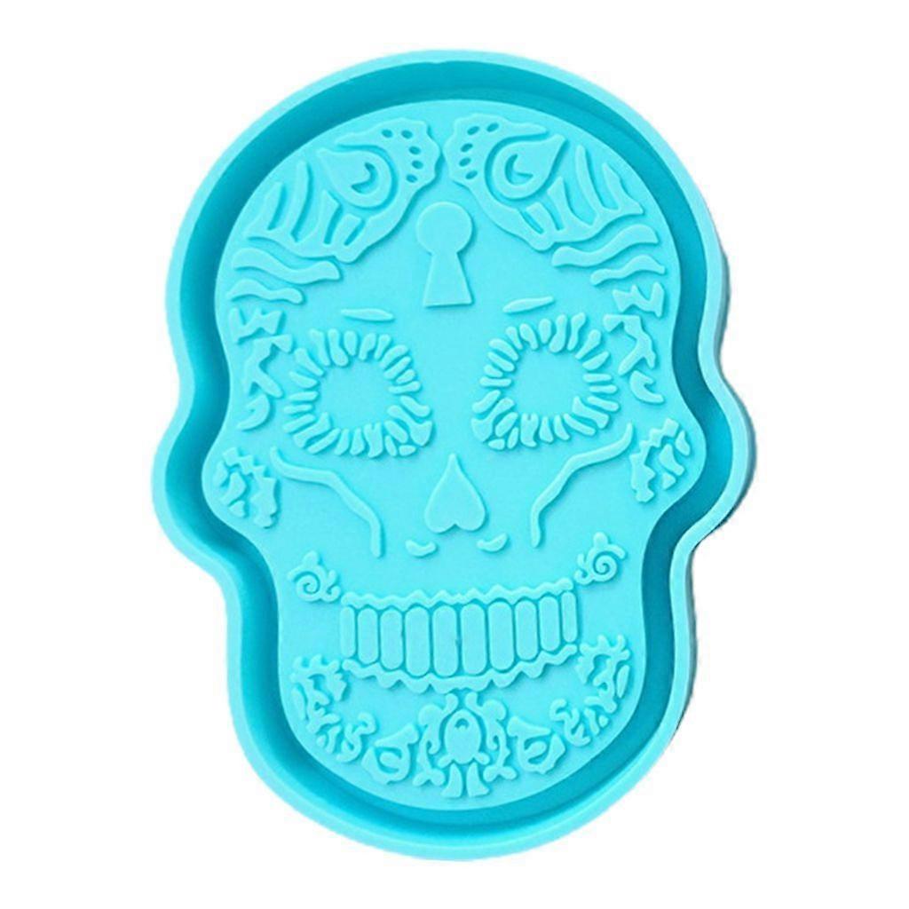 Schädel für Kopfform Tablett Form Silikon Tablett Form Harz Form für DIY Handwerk
