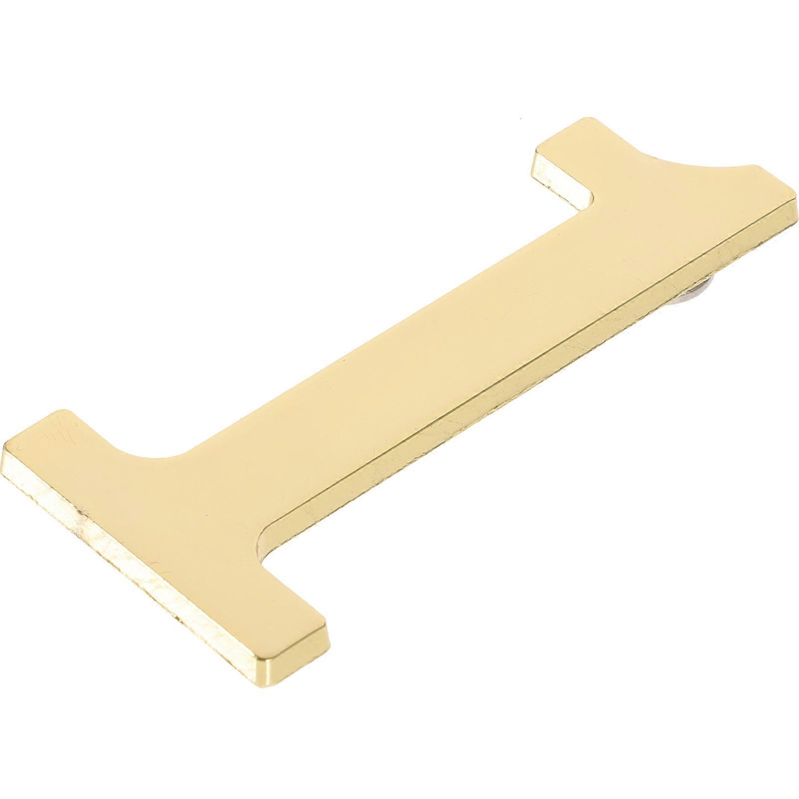 Mailbox Number Metal Address Numbers Magnetic Attachment Public Places 7x3.3cm Golden 1Pack