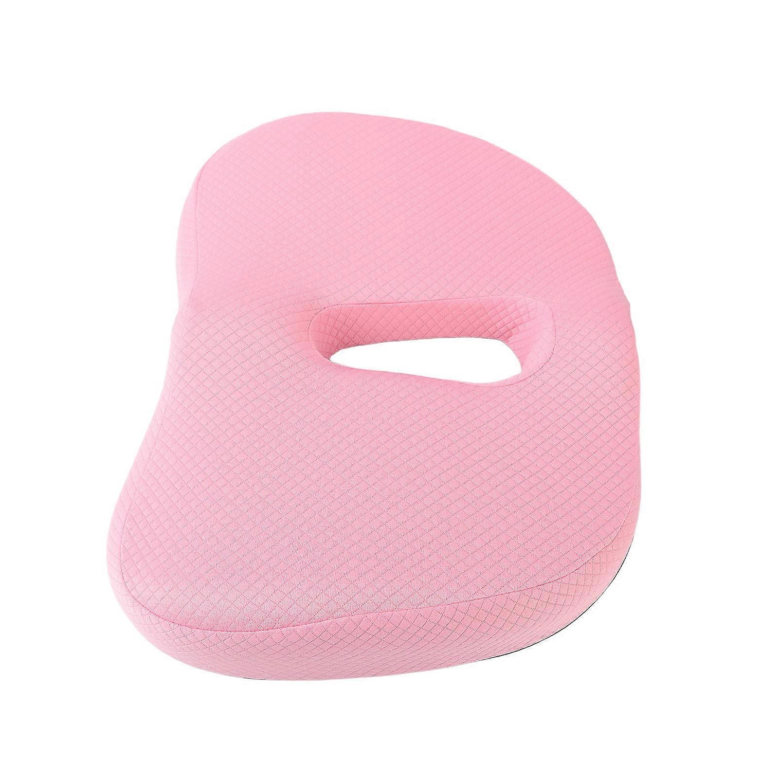 Donut Pillow Office Orthopedic Donut Cushion Memory Foam Soft Breathable Seat Pillow Pad Pink