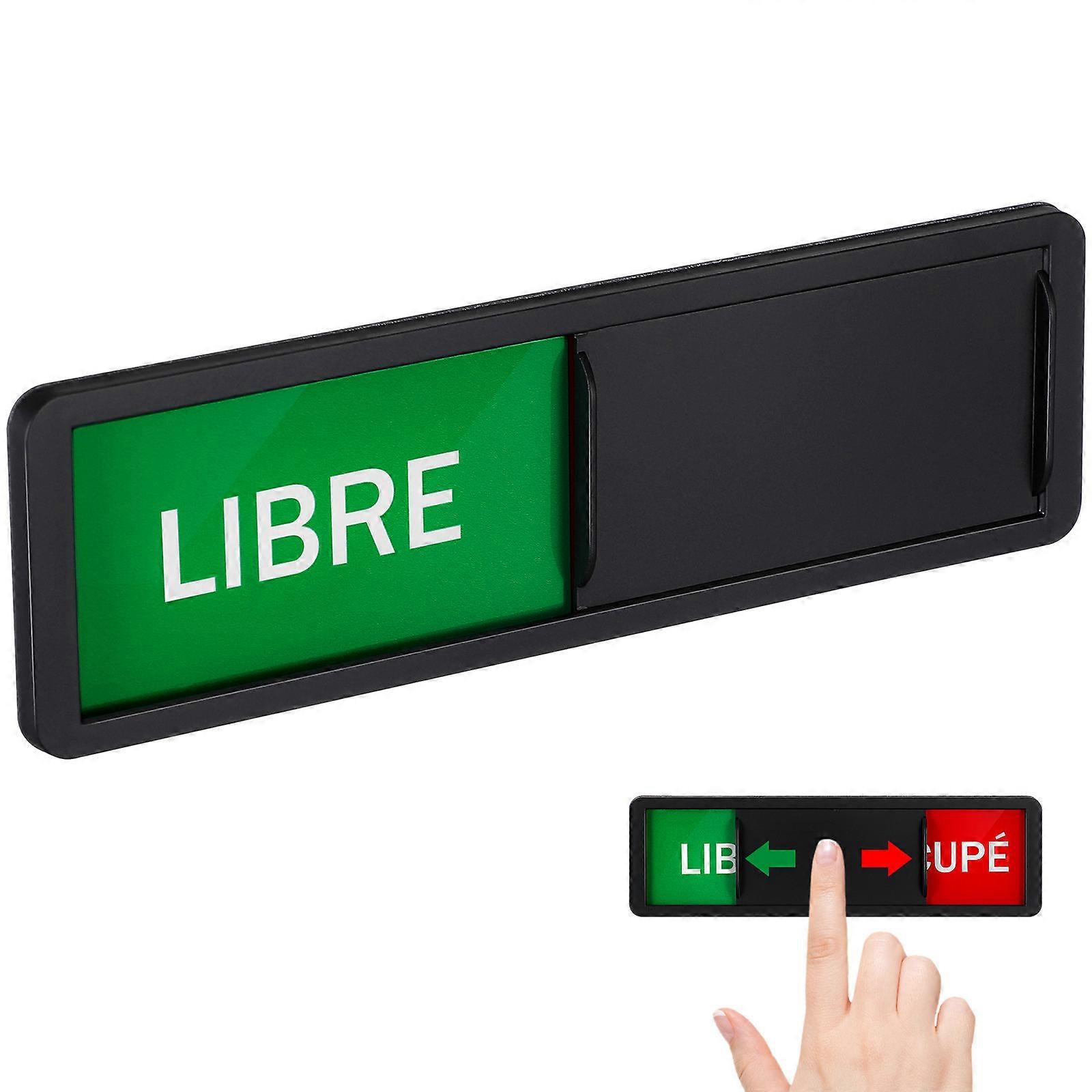 Multi Functional Sliding Door Privacy Sign Indicator for Office, Conference, Hotel, Hospital – Easy to Clean Availability Display Sign for Door Status