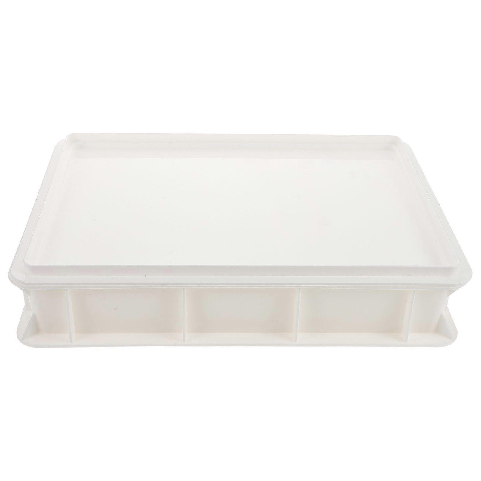 Stackable Pizza Dough Proofing Box Commercial Dough Proofing Container for Home and Bakery Plastic Tray with Lid Space-Saving