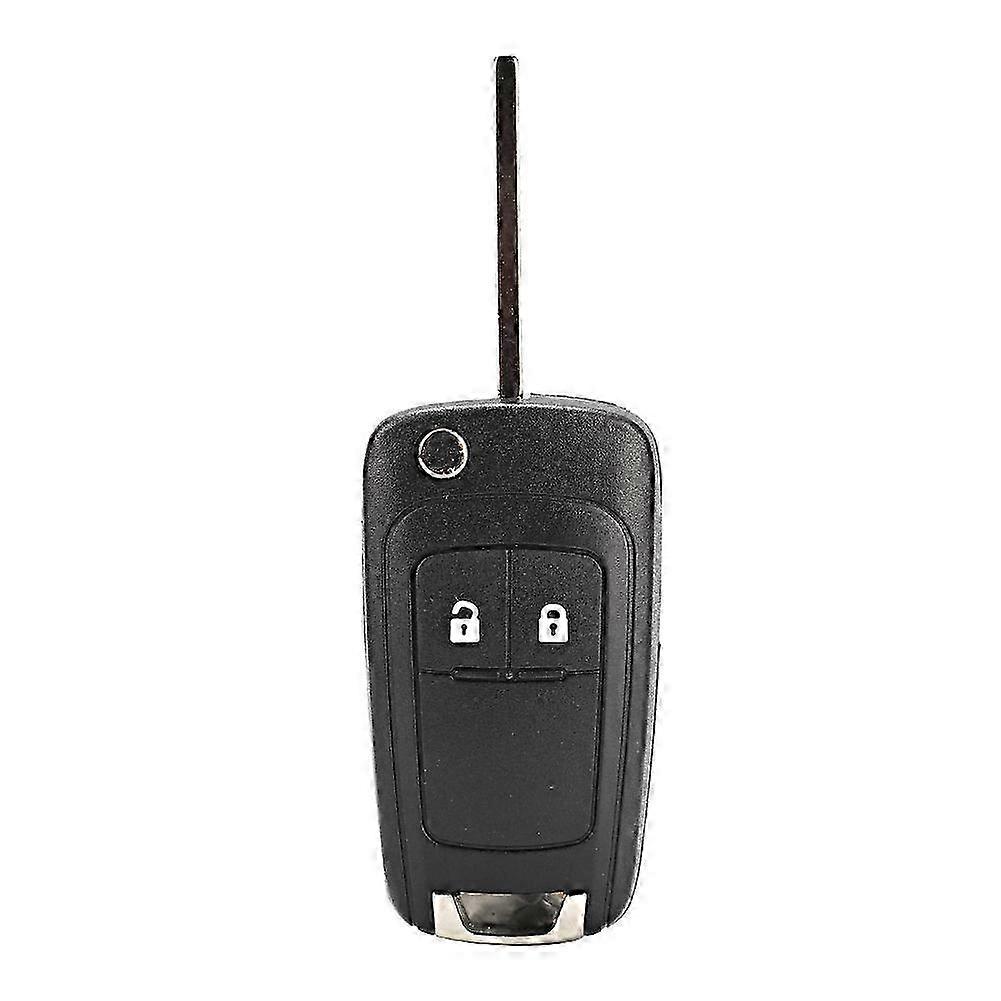 Black 2 Buttons Flip Car Key Fob Case Shell Replacement Accessory for a Certain Brand