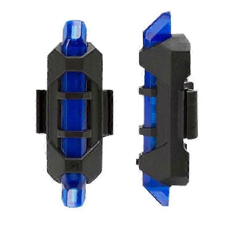 USB Rechargeable LED Front & Rear Bicycle Safety Lights - Tail Warning Lamp for Enhanced Visibility & Riding Safety