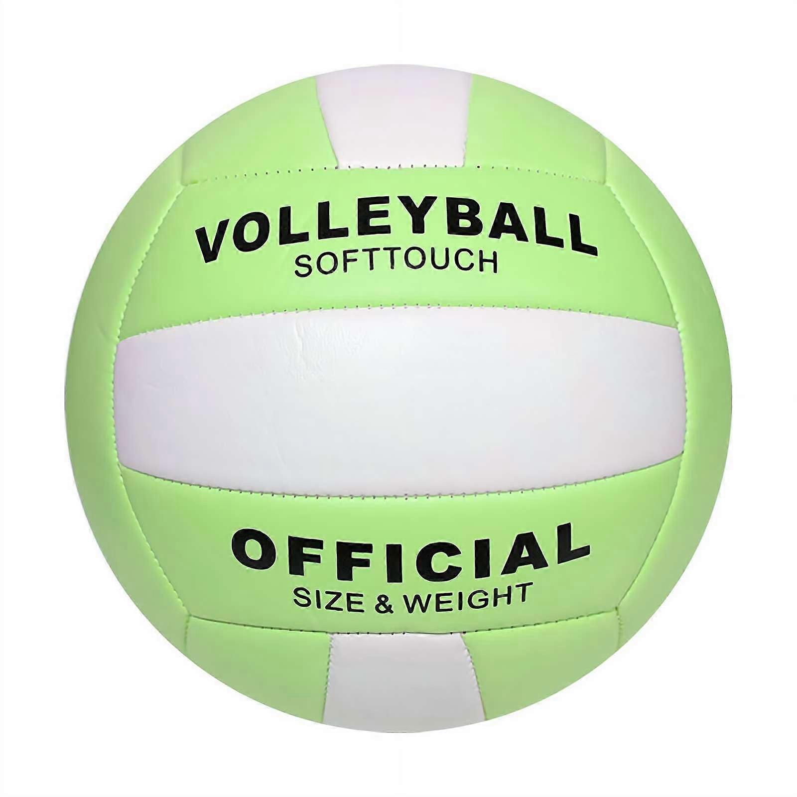 Volley-ball super doux, taille officielle 5, volley-ball de plage léger pour enfants, adolescents et adultes, étanche avec pompe, pour une utilisation en extérieur et en intérieur.