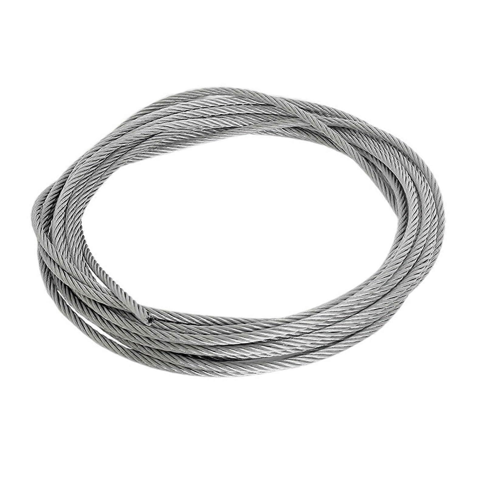 Wire Rope, PVC Coated Wire Rope Flexible Cable Clothesline 0.5/0.8/1/2/3/4/5/6/7/8mm(20 Meter,Diameter 1.2mm) Diameter 1.2mm 20 Meter