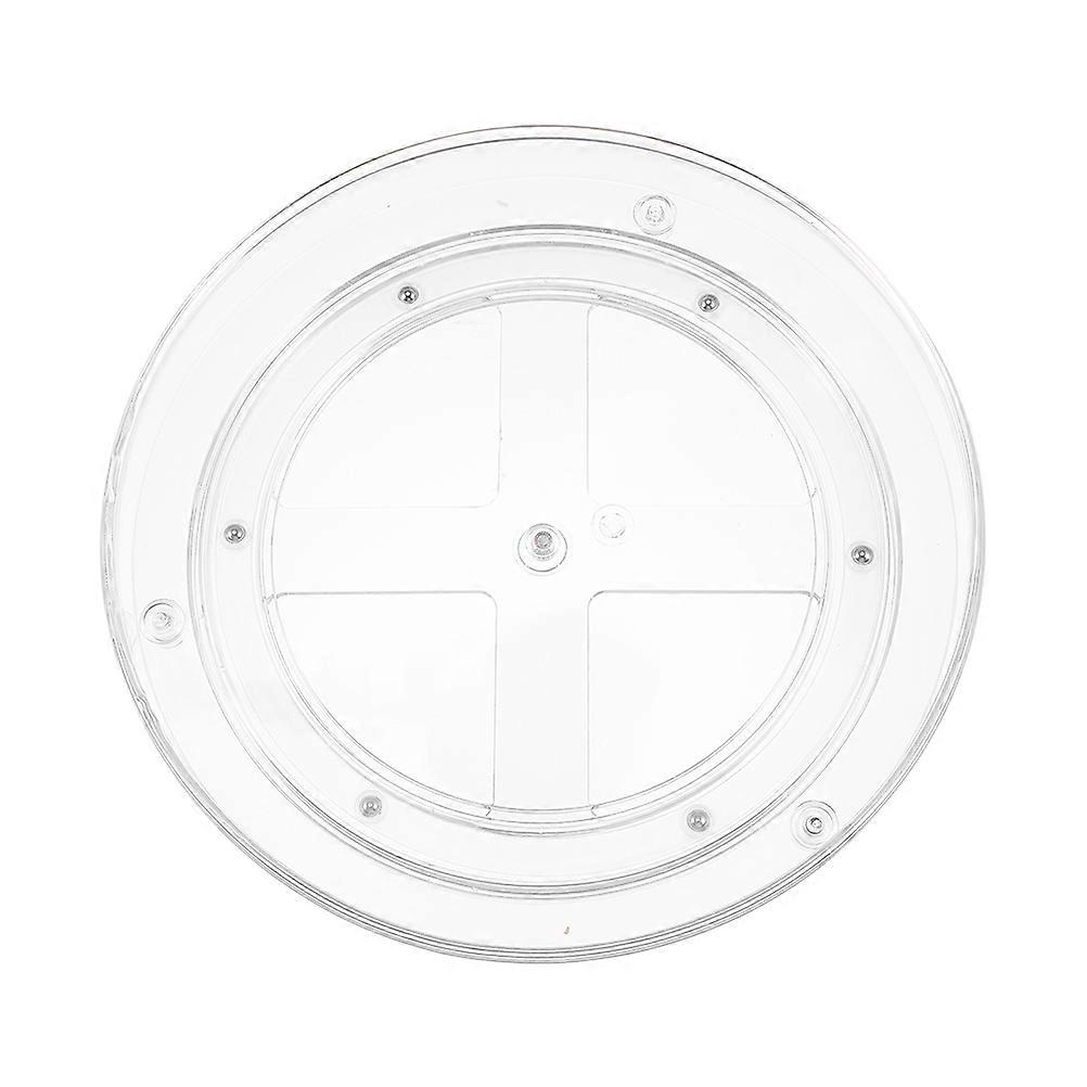Rotating Spice Shelf Kitchen Turntable Organizer Round Shape Pet Material For Homeowners Cooking 10.6×10.6×1.4in Rotation