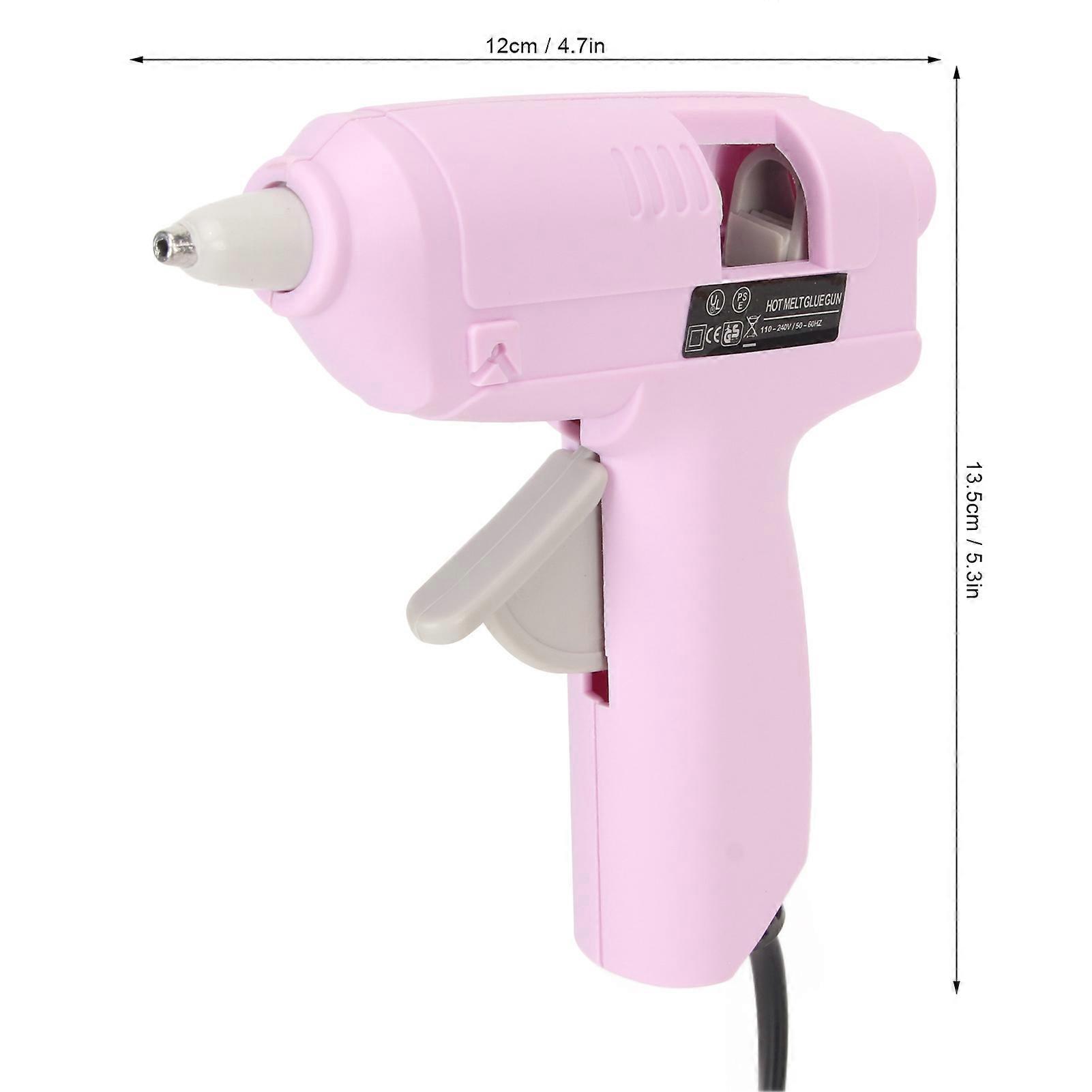Hot Glue Melter 20W Fast Preheating Quick Dry Mini Portable Hot Glue Melting Tool with Sticks for Handicraft ‑240V