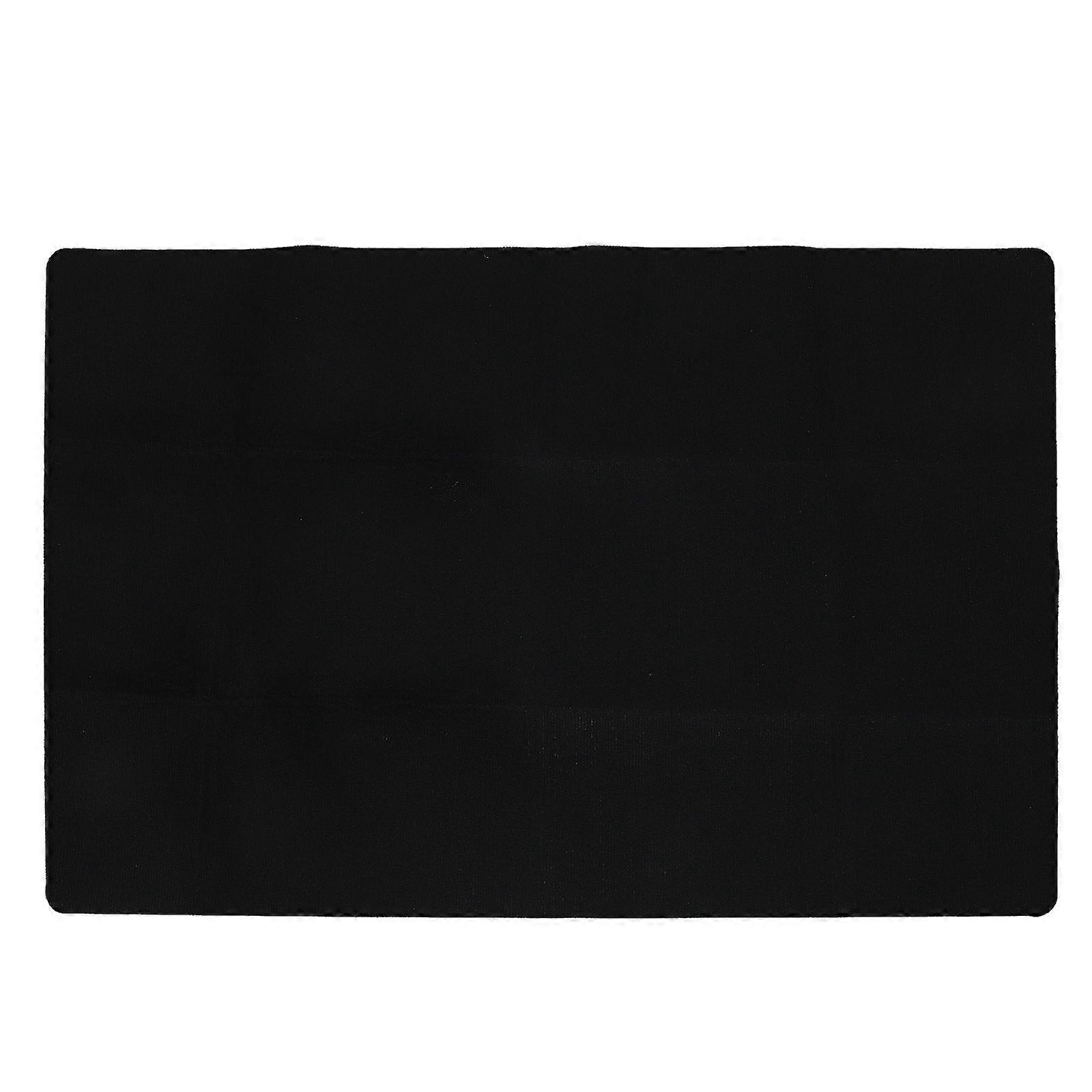 Office Desk Mat Non-Slip Prevent Scratches 140x90cm Black Polyester Easy to Clean 1Pack