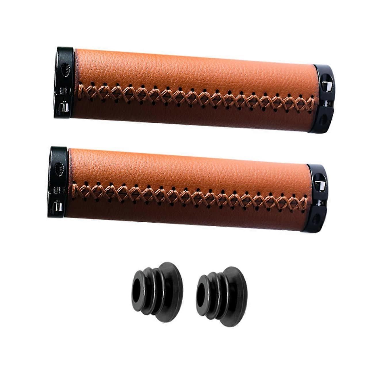 1 pair of nonslip bicycle grips, wearresistant and replaceable handlebar grips for mountain bikes and road bikes with design for when