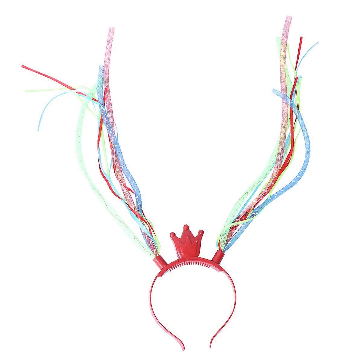 Glow Headband Led Glow Hair Hoop Circular Design For Adults Family Members Mixed Color 1Pc