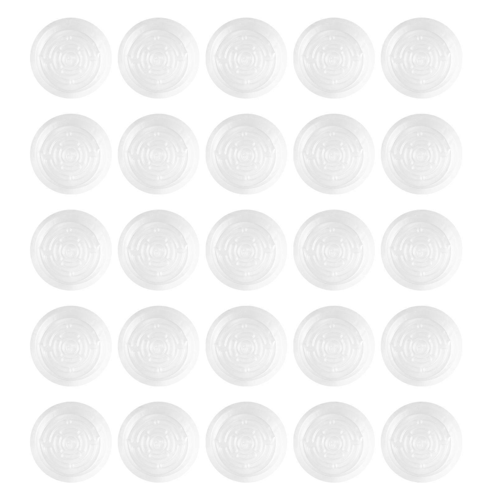 25Pcs Plastic Flowerpot Saucers Planter Holders with Drainage Trays