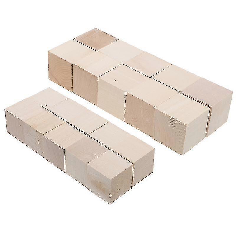 20pcs Wood Diy Cubes