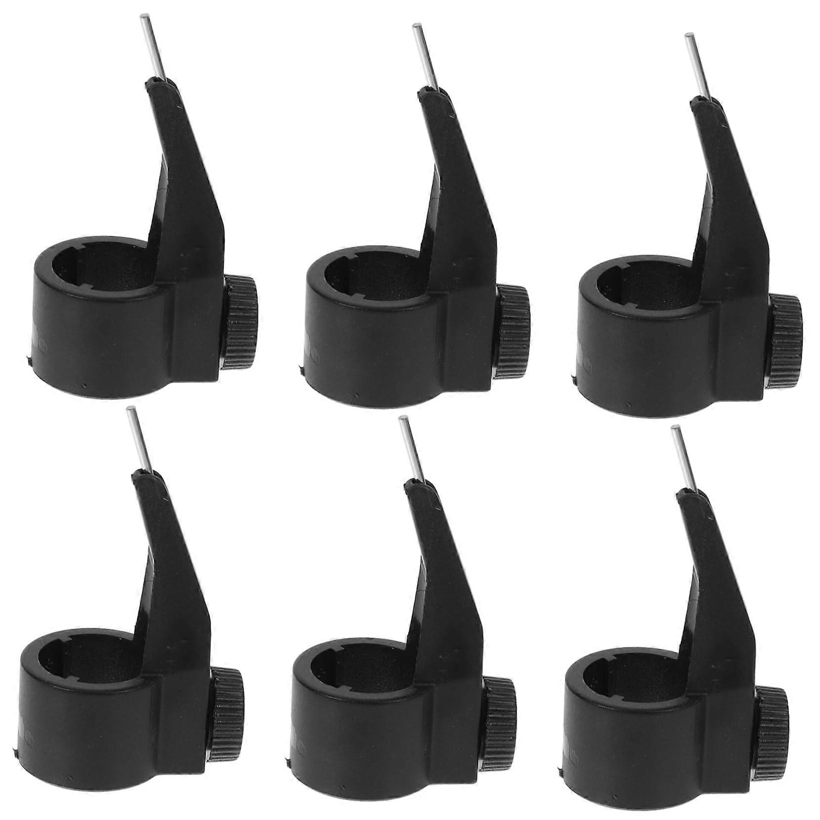 Beauty Seam Glue Nozzle Holder - 6 Pack Caulking Nozzle Locator for Sealing Adhesive Nozzles, ABS Black, Compatible Tool
